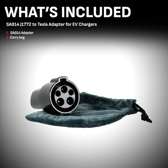 Schumacher SA914 Standard J1772 EV Connector Tesla Adapter Chargers + Case BLACK - Picture 5 of 5